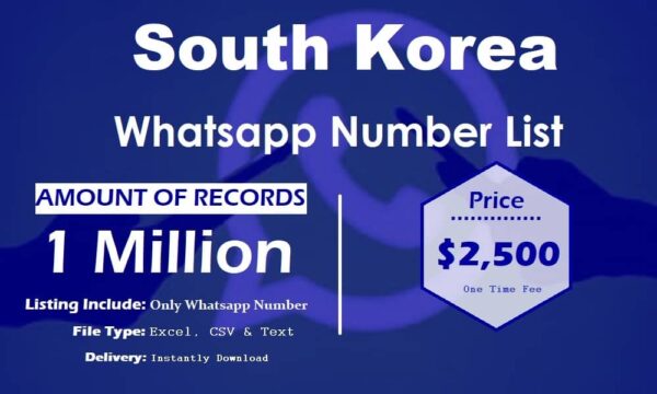 South Korea WhatsApp Marketing Data 100K