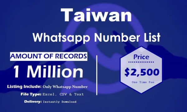 Taiwan WhatsApp Marketing Data 50K