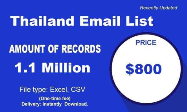 Thailand Email Marketing Data