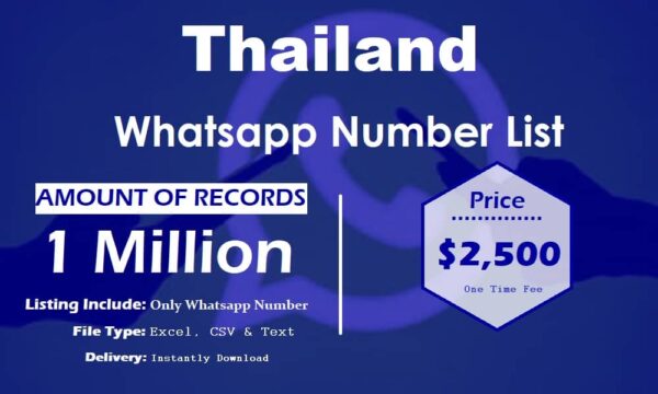 Thailand WhatsApp Marketing Data Trial