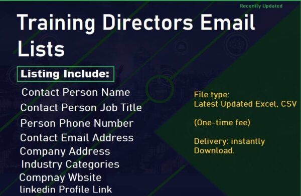 Training Directors Email Marketing Datas Trial