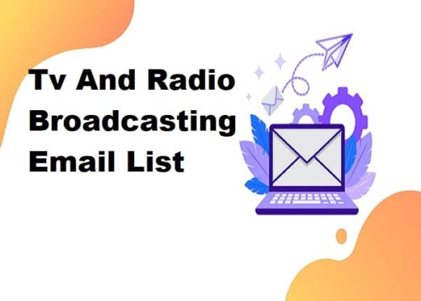 Tv And Radio Broadcasting Email Marketing Data