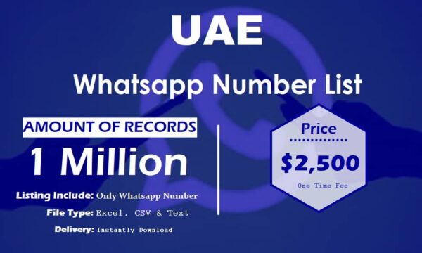 UAE WhatsApp Marketing Data 3 Million