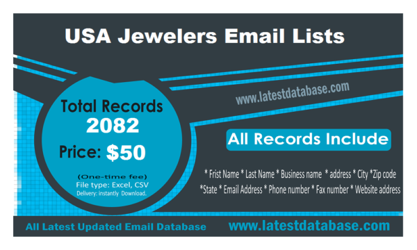 USA Jewellers Email Marketing Data