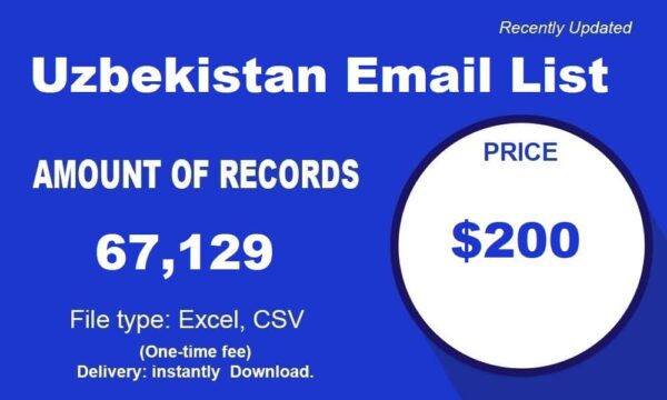 Uzbekistan Email Marketing Data