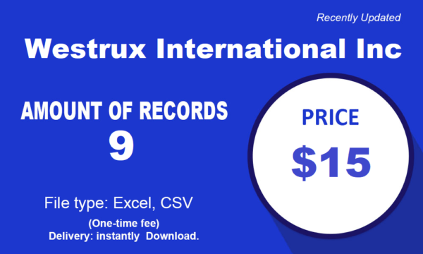 Business Contacts at Westrux International Inc